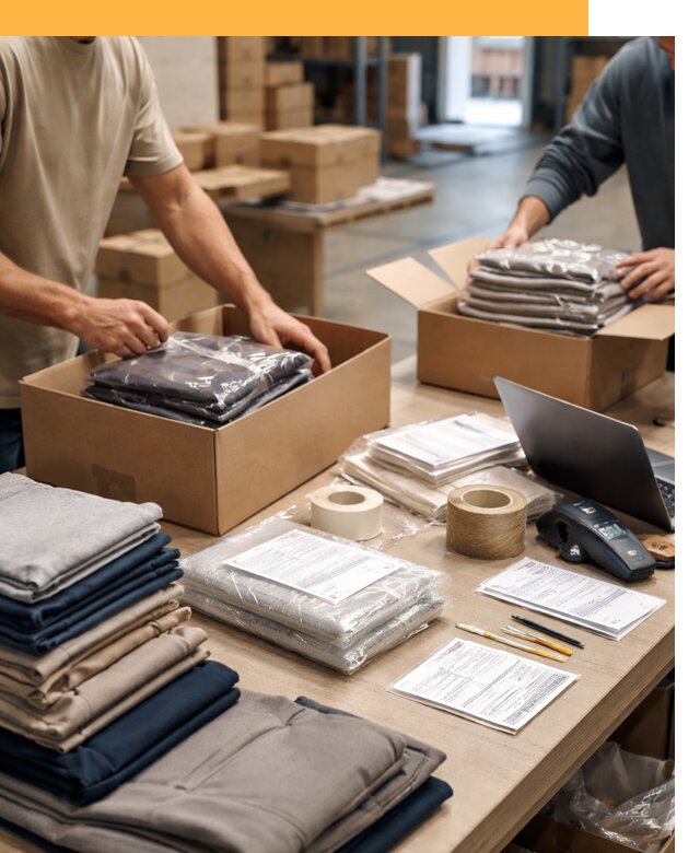 Перевозка одежды по миру от 7672 руб. с таможенным оформлением