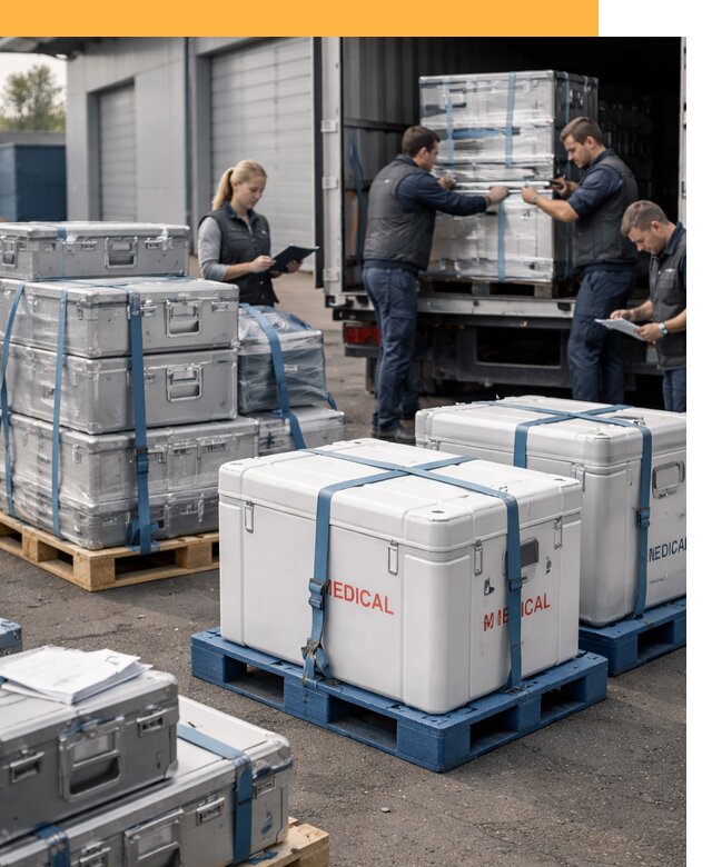 Перевозка медицинского оборудования по всему миру от 15344 руб